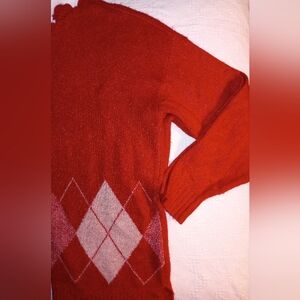 Elle Vibrant Red Knit Sweater